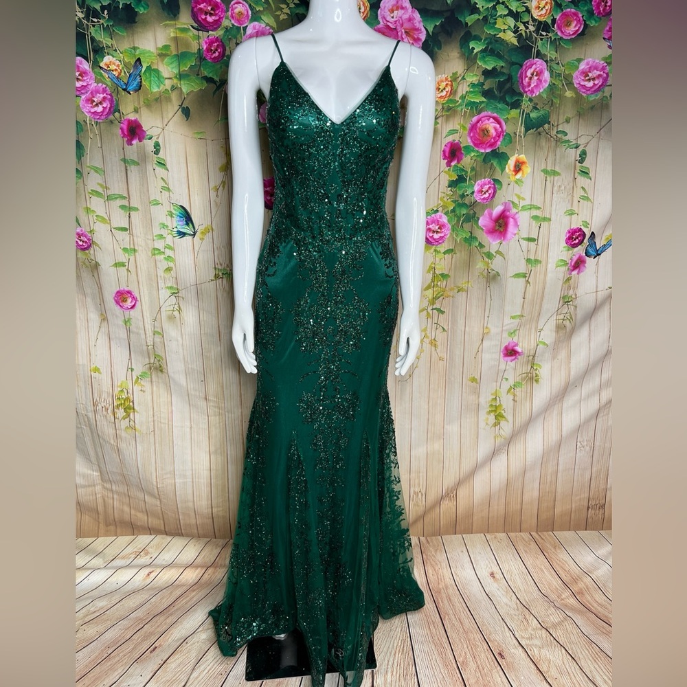 Cindy Collection Long Gown Dress.